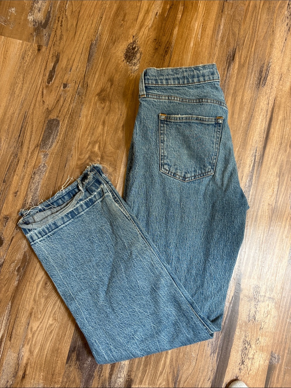 Abercrombie & Fitch Light Blue Low-Rise Baggy Jeans